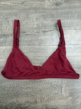 Women’s Wireless Bralette in Deep Burgundy - Lightweight Comfort